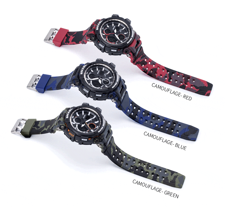 Army Green Modern Sport Waterproof 50M Men Watches With LED Digital Display In Military Armi Relogio Masculino Style