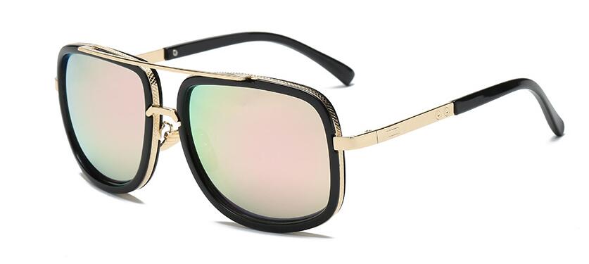 Classic Brand Luxury Square Gold Metal Frame Woman and Man Unisex Top Oversized Bog Frame Elegant Sunglasses For Summer Designer