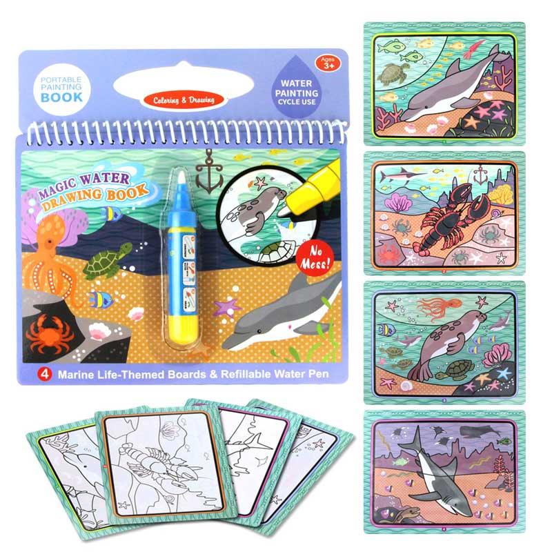 Magic Water Drawing Books Coloring Books Doodle & Magic Pen Painting Drawing Board Children Painting Toys Birthday Gifts