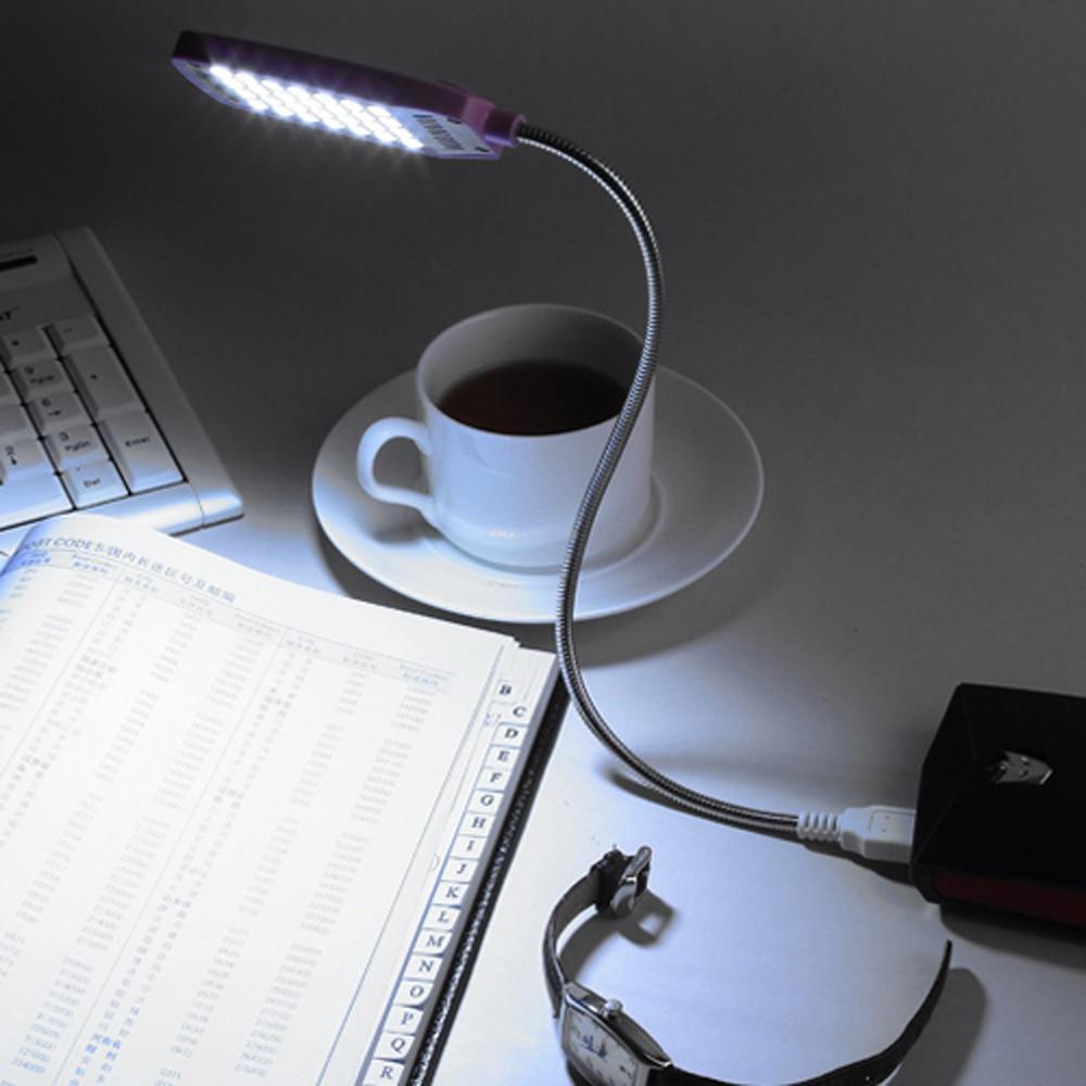 STEVVEX LED Reading Flexibile Lamp LED USB Book light Ultra Bright Flexible 4 Colors for Laptop Notebook and PC Computer