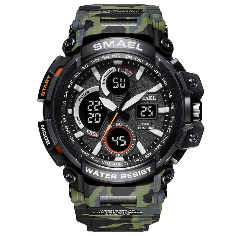 Modern Sport Waterproof 50M Men Watches With LED Digital Display In Military Armi Relogio Masculino Style