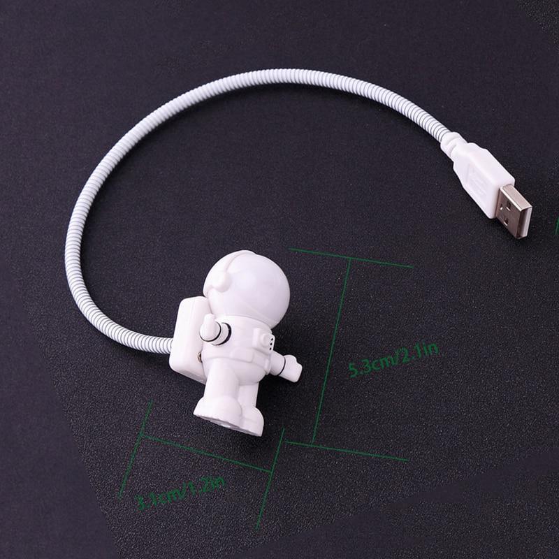 Modern Flexible Led Desk Lamp Flexible USB Nigh Lamp WIth Eye Protection For Keyboard Reading Light On Astronaut Home Living Room Decor Design