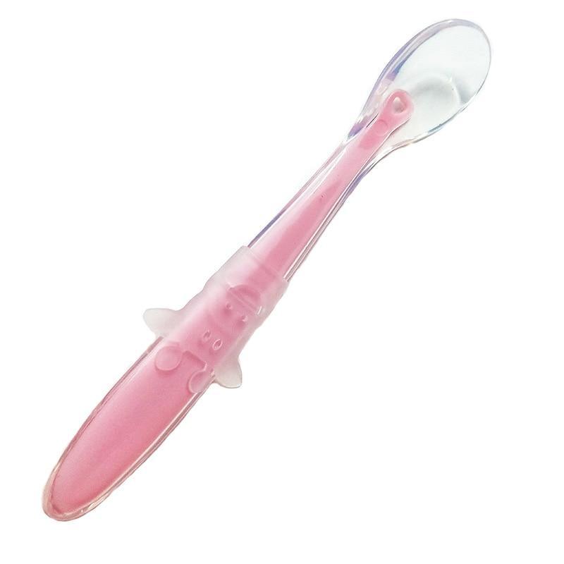 Baby Full Silicone Soft Training Spoon Children Tableware Perfect Gift For Parents Baby Boys Or Girls Unique Design