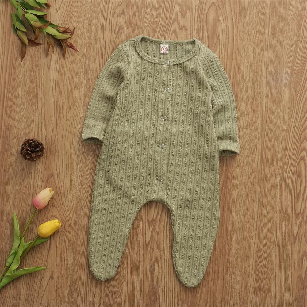 Newborn Baby Boy Girl Long Sleeve Cotton Romper Jumpsuit Playsuit One Pieces Baby Clothes 0-9M In Famous Holidays Pajamas Style