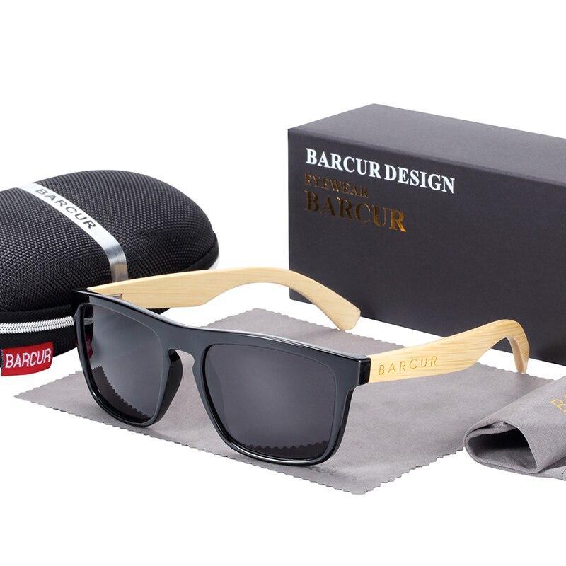 Polarized Bamboo Elegant Wood Sunglasses for Men and Women in Famous Retro Classic Style Design With UV400 Protection