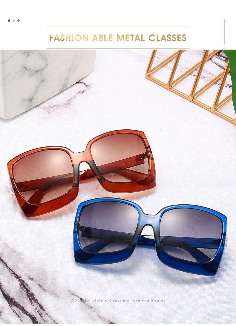 Fashion Oversized Women Square Big Frame Graduent Woman and Lady Sunglasses Brand Designer with UV400 Protection gafas de sol mujer