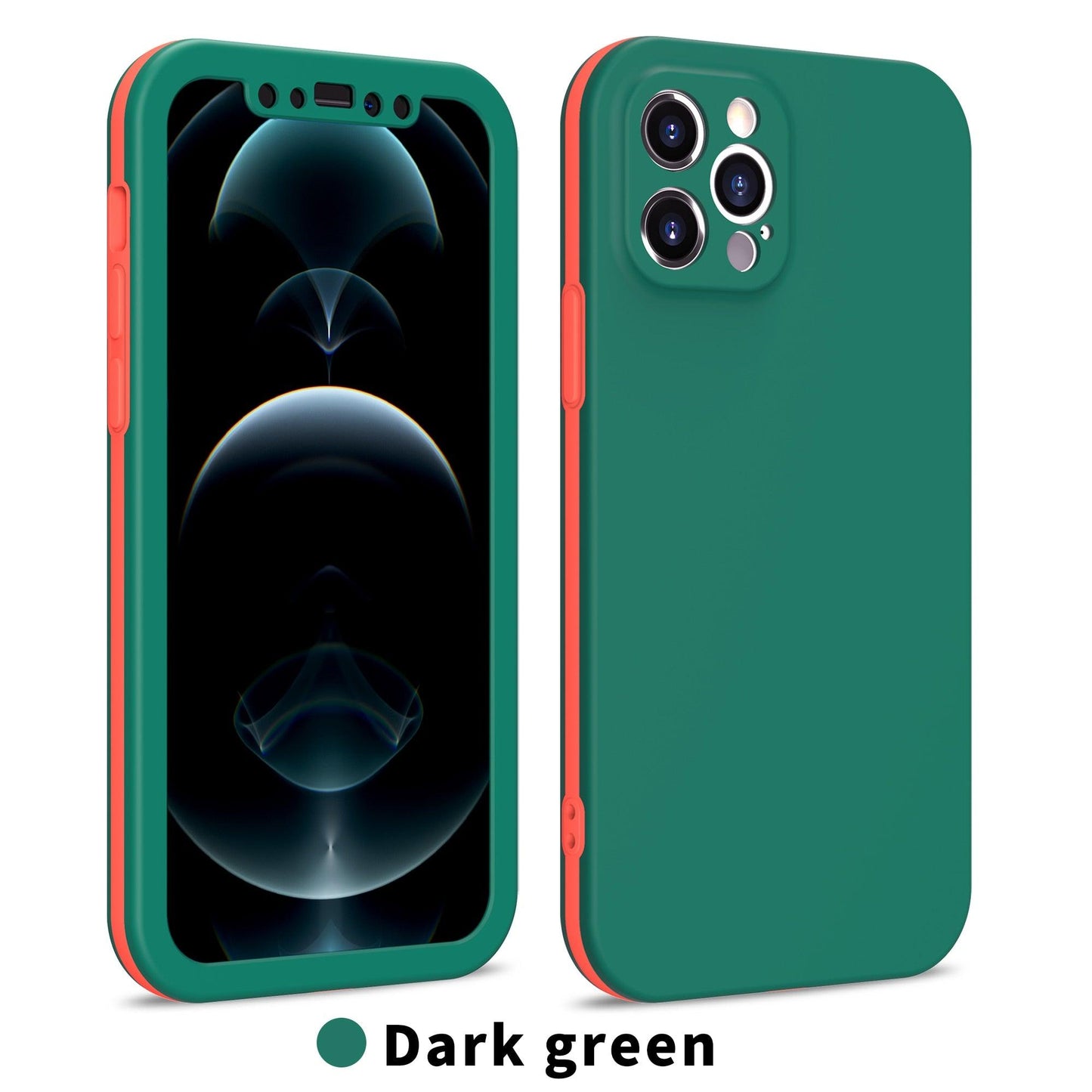 Full Cover Protective Phone Case For iPhone 12 Mini 11 Pro XS Max X XR 6 7 8 Plus Soft Silicone Shockproof Cover Full Body Anti-Shock Protection Drop Protection Silicone iphone Cover