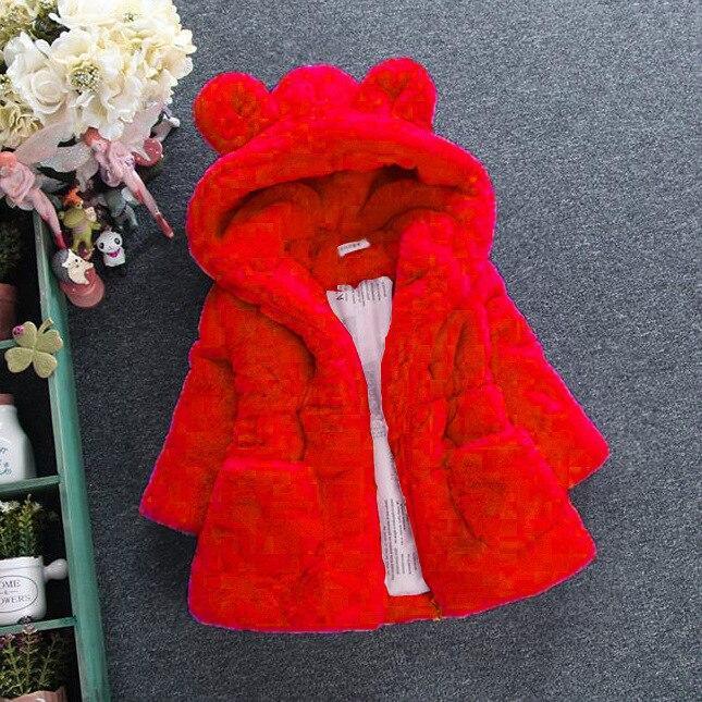 Baby Girl Modern Designer Style Jacket Hooded Cute Thicker Warm Soft Toddler Coat For Kids