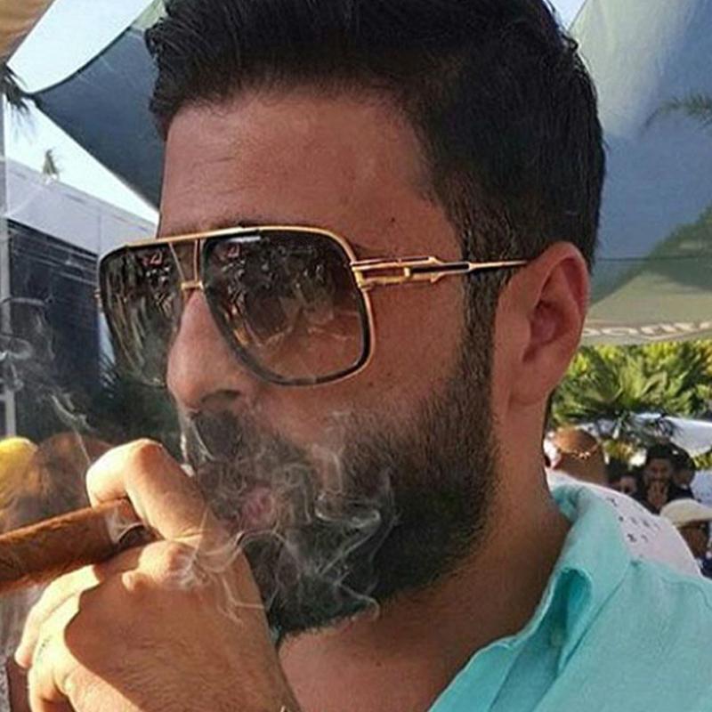 NEW Elegant Luxury Trend Driving Sunglasses Gold Big Frame Oversized Square For Man and Women Sunglasses