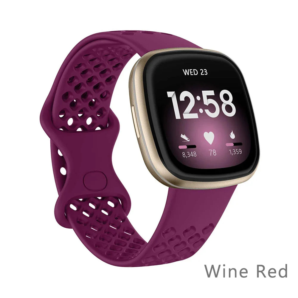 Atmungsaktive Sport-Armbänder für Fitbit Versa & Sense