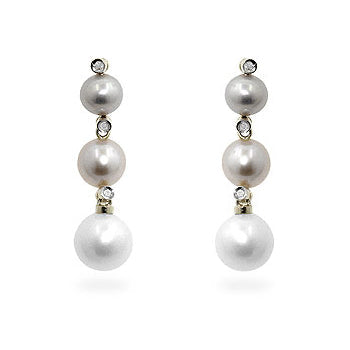 Mehrfarbige Perlenohrringe