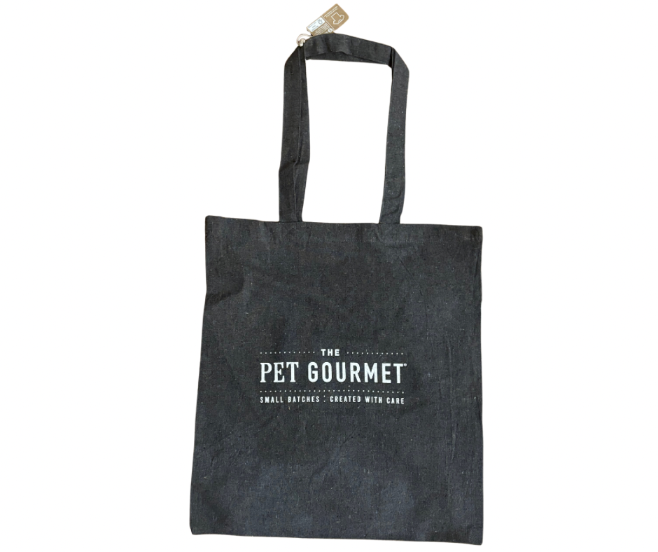 Recycled cotton market tote bag with sturdy handles