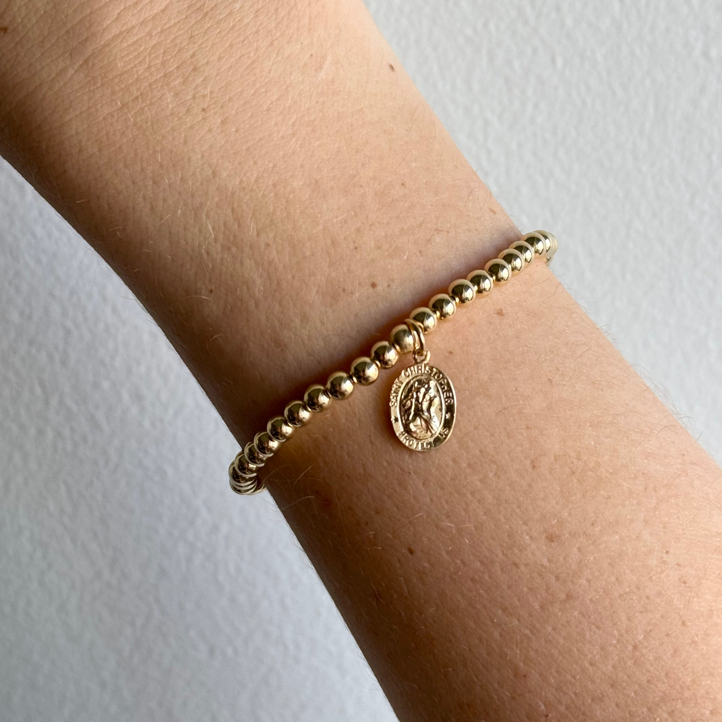 St. Christopher Juno Bracelet (4mm)