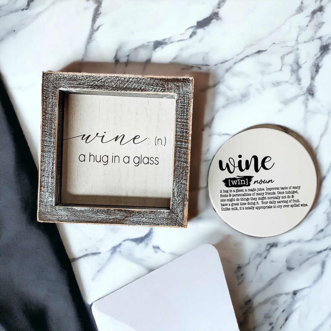 Framed Wine Sign Wall Art Rustic Home Decor For Wine Lovers Kitchen Bar Display Gift