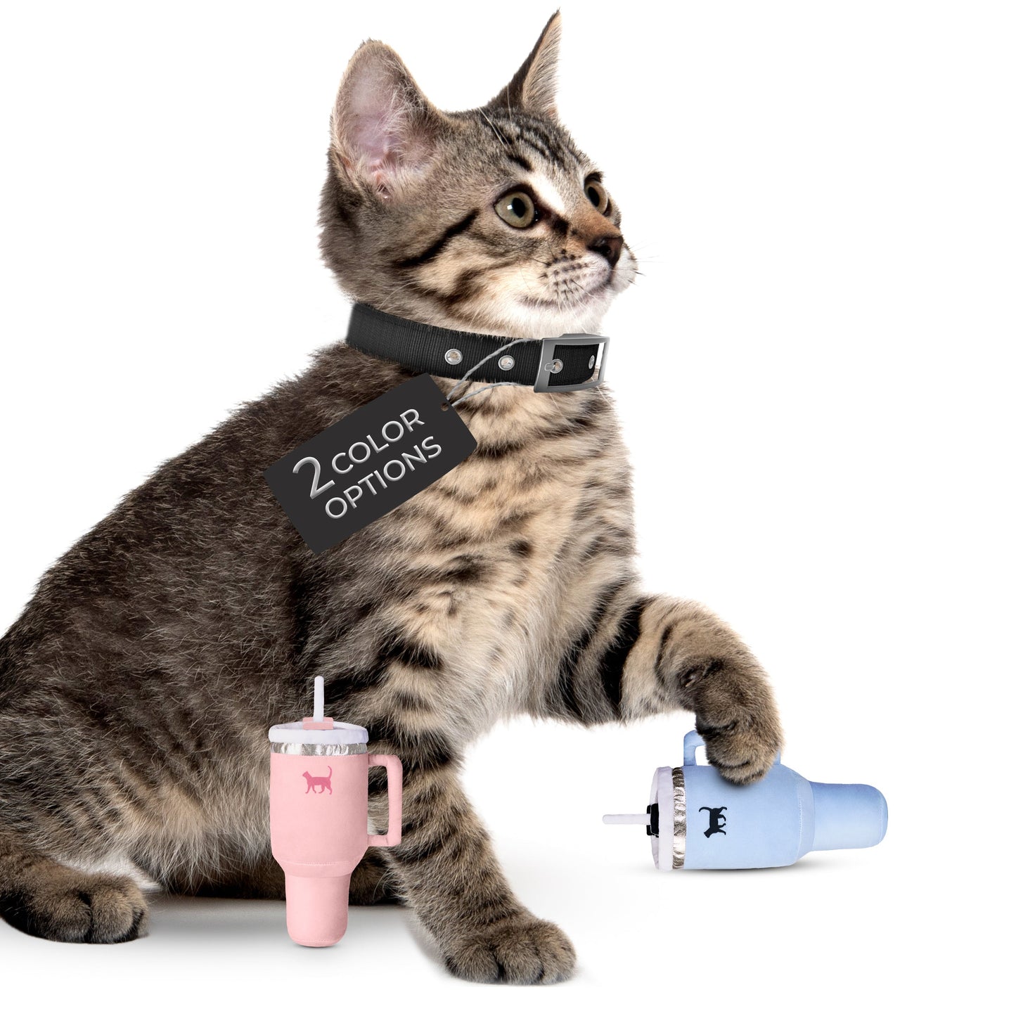 PUPROAR Kitty Cup Cat Toy | Cute Catnip & Crinkle Plush Cat Toy