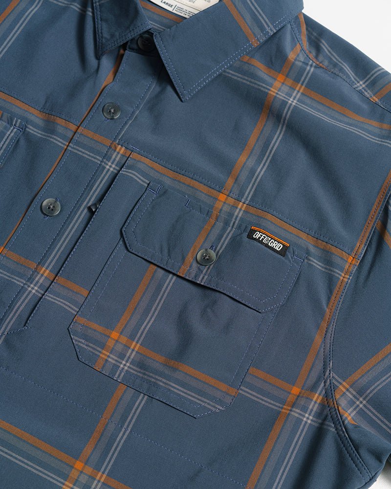 Jack Knife SS Shirt - Dk Gray Blue - ThisandThatShoppe