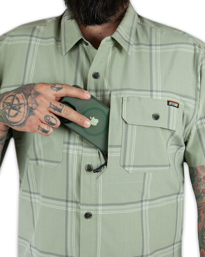 Jack Knife SS Shirt - Sage Green - ThisandThatShoppe