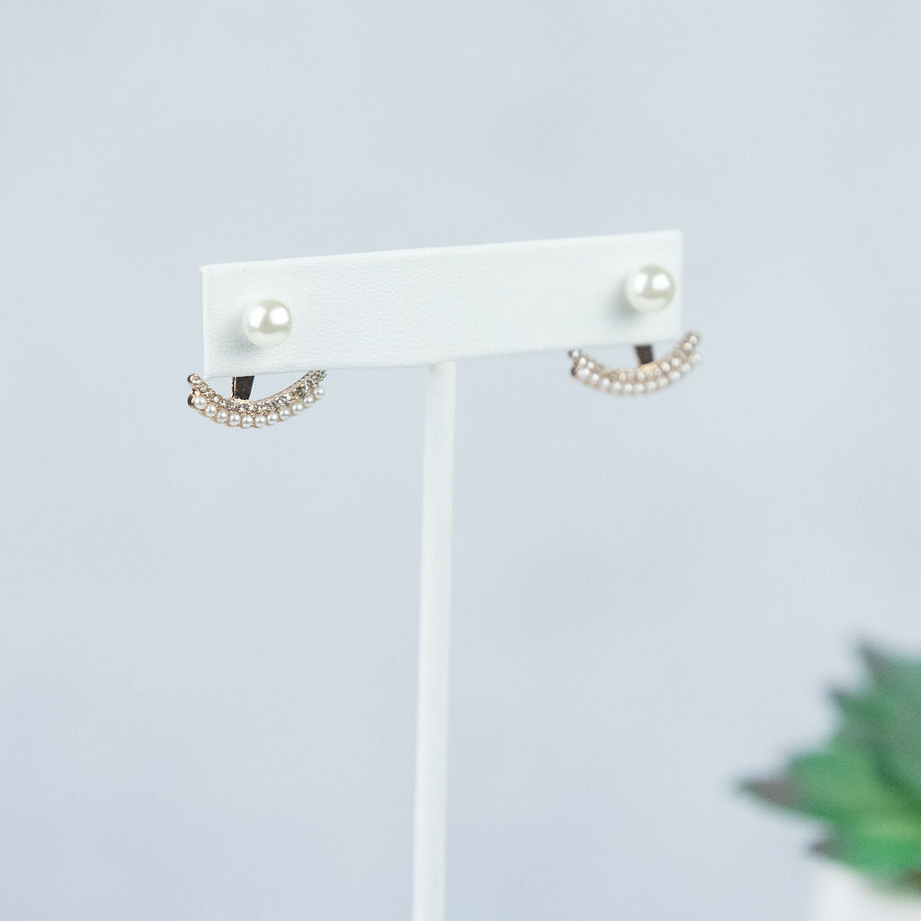 Parker Perlen- und Strass-Ohrstecker