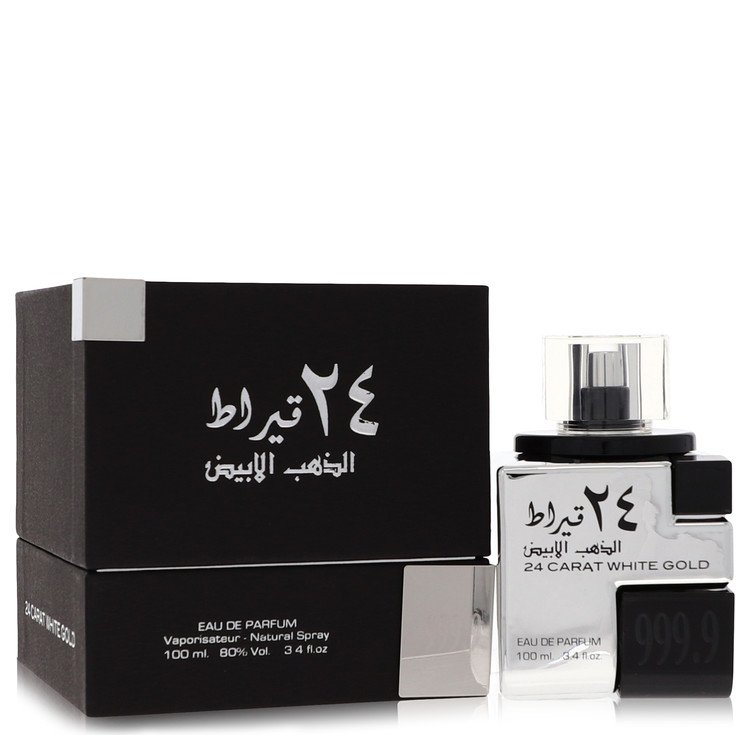 Lattafa 24 Carat White Gold de Lattafa Eau De Parfum Vaporisateur (Unisexe) 100 ml pour Hommes