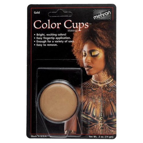 mehron Color Cups Face and Body Paint - Gold - ThisandThatShoppe