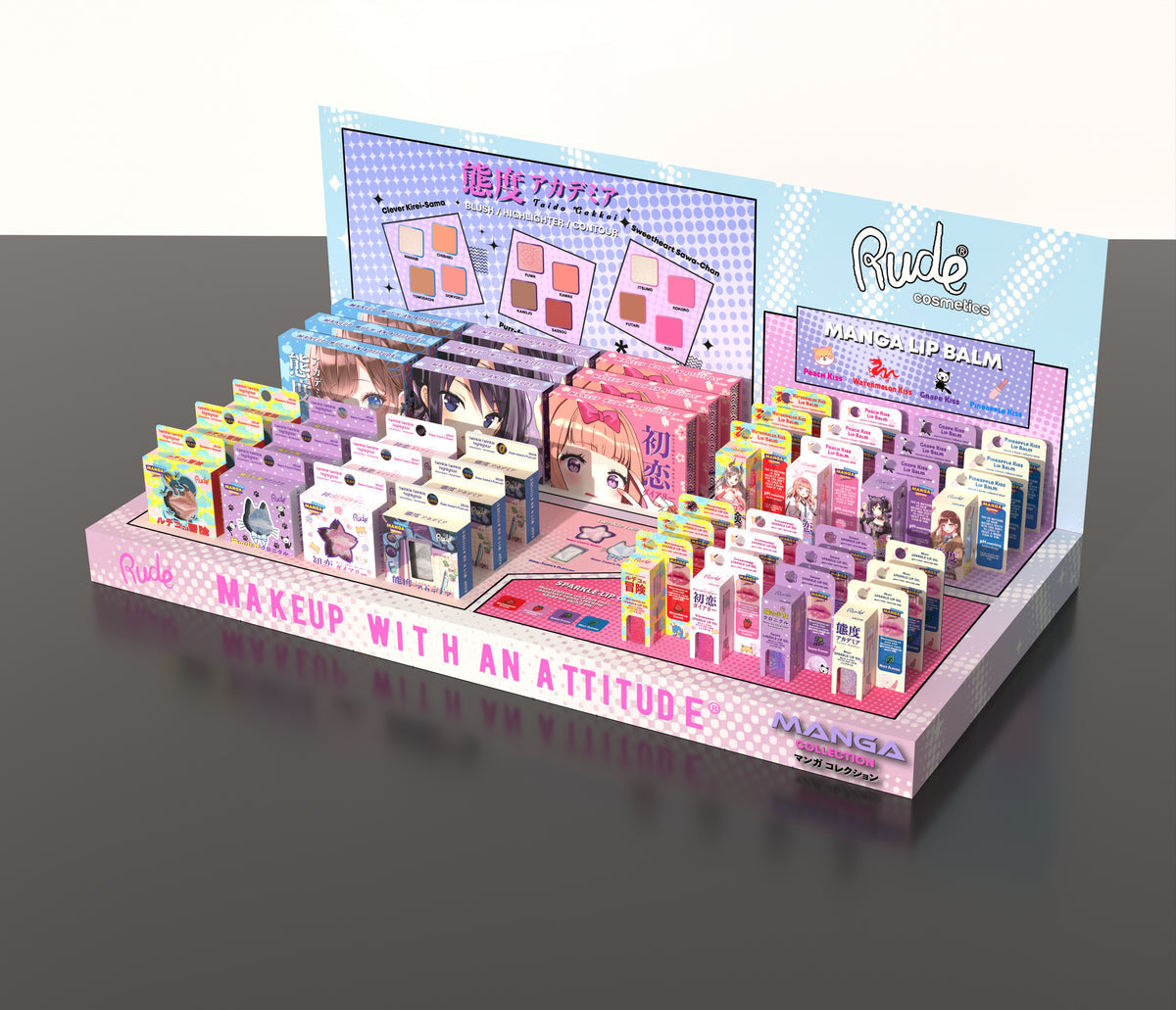 RUDE Das Manga-Sammel-Display-Set