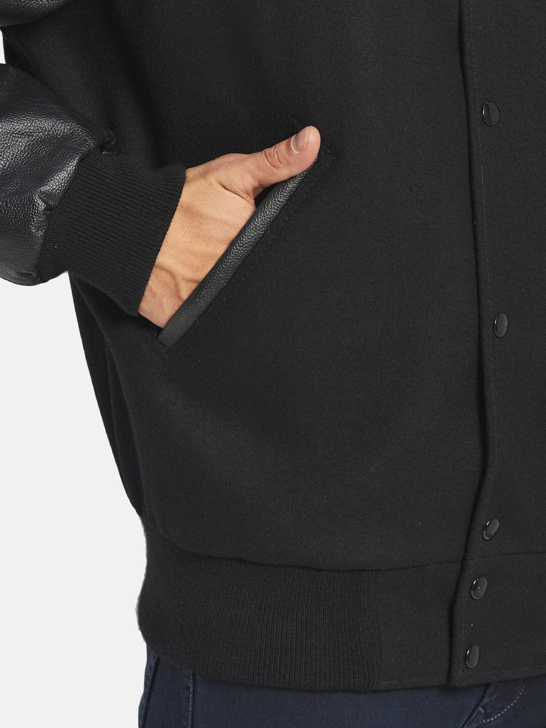Blouson universitaire Loup noir