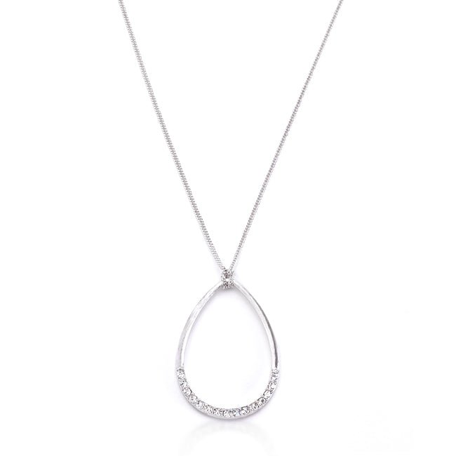 Crystal Teardrop Necklace - ThisandThatShoppe