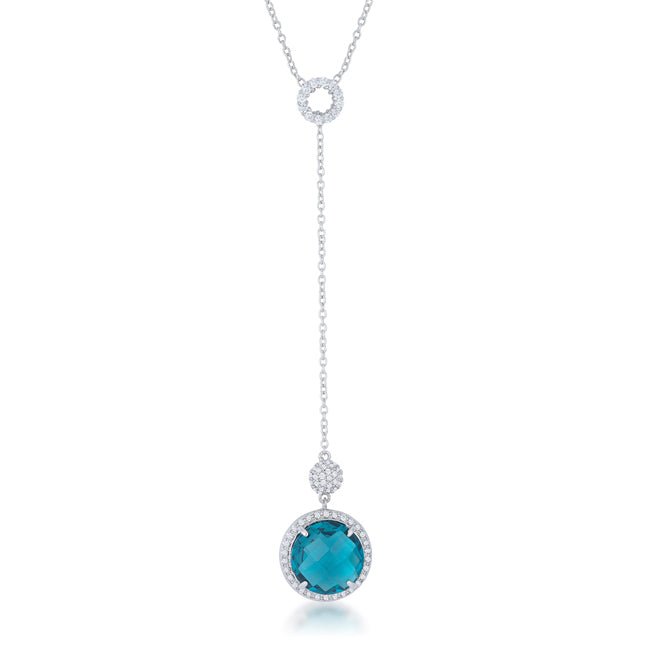 Lori 10.9ct CZ Classic Drop Lariat Necklace - ThisandThatShoppe