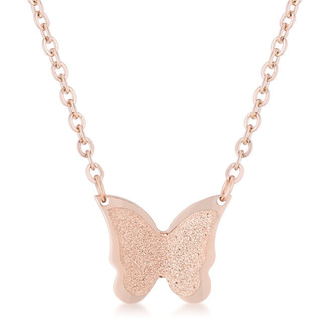 Breanne Stainless Steel Butterfly Necklace - ThisandThatShoppe
