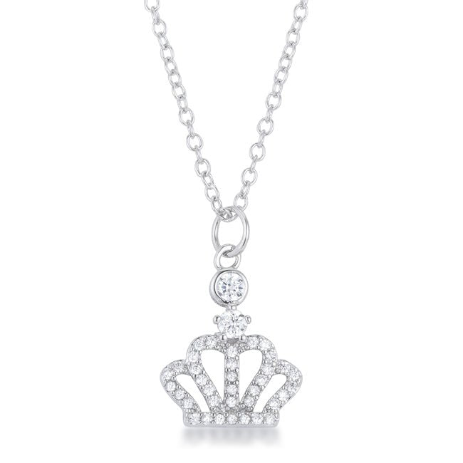 Tabitha 0.5 ct Crown Pendant - ThisandThatShoppe