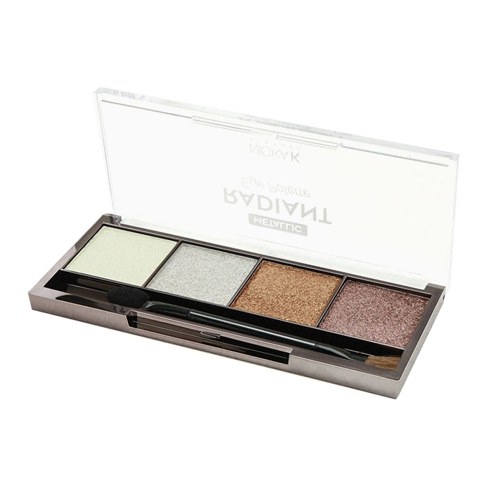 Nicka K Palette d'ombres à paupières métalliques et radieuses - Vénus