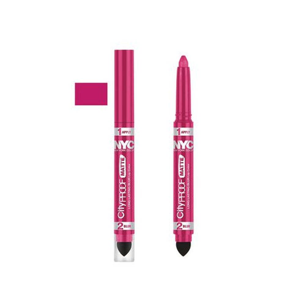 NYC City Proof Matte Blur Lip Color - Fashion Fuchsia - ThisandThatShoppe