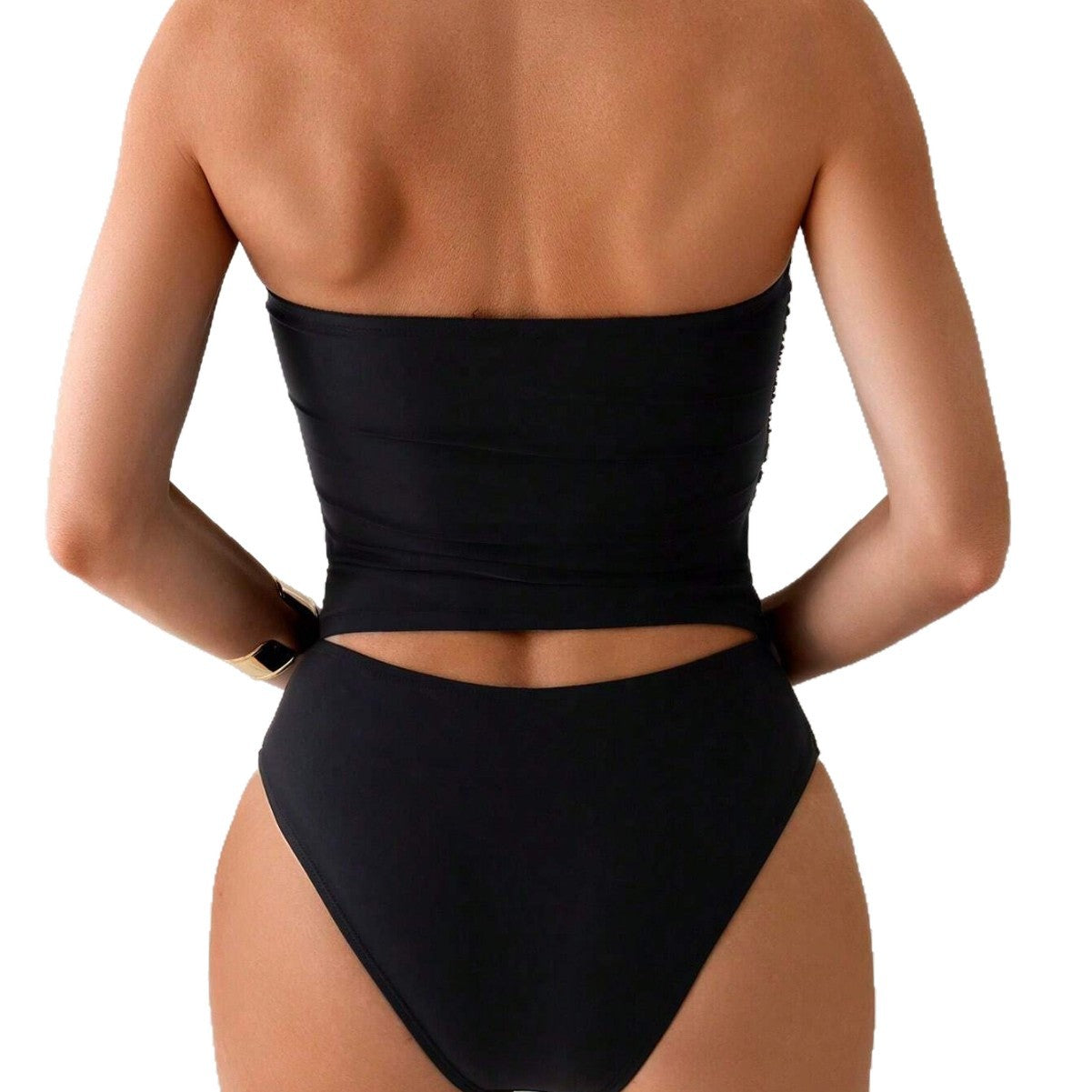 Ins Style Drawstring Two Piece Swimsuit Sexy Bikini Beach Vacation Bikini