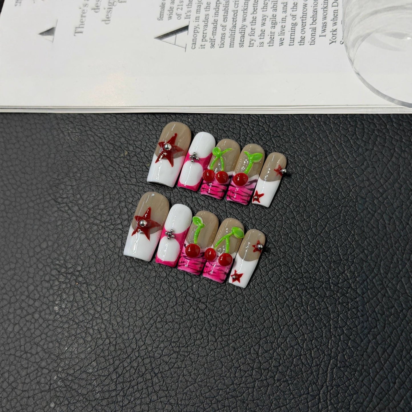 Handcrafted pinch cherry hand-painted niche light luxury wholesale