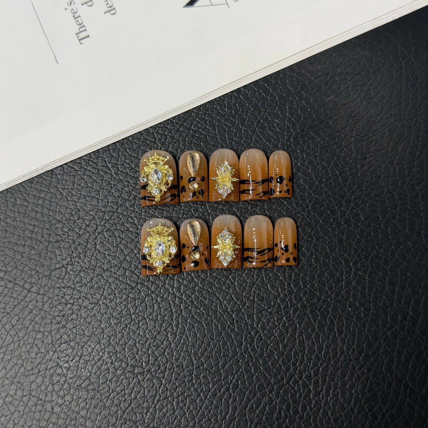 Press on Nails pure handcrafted design smudge patch Press on Nails nail piece advanced sense batch