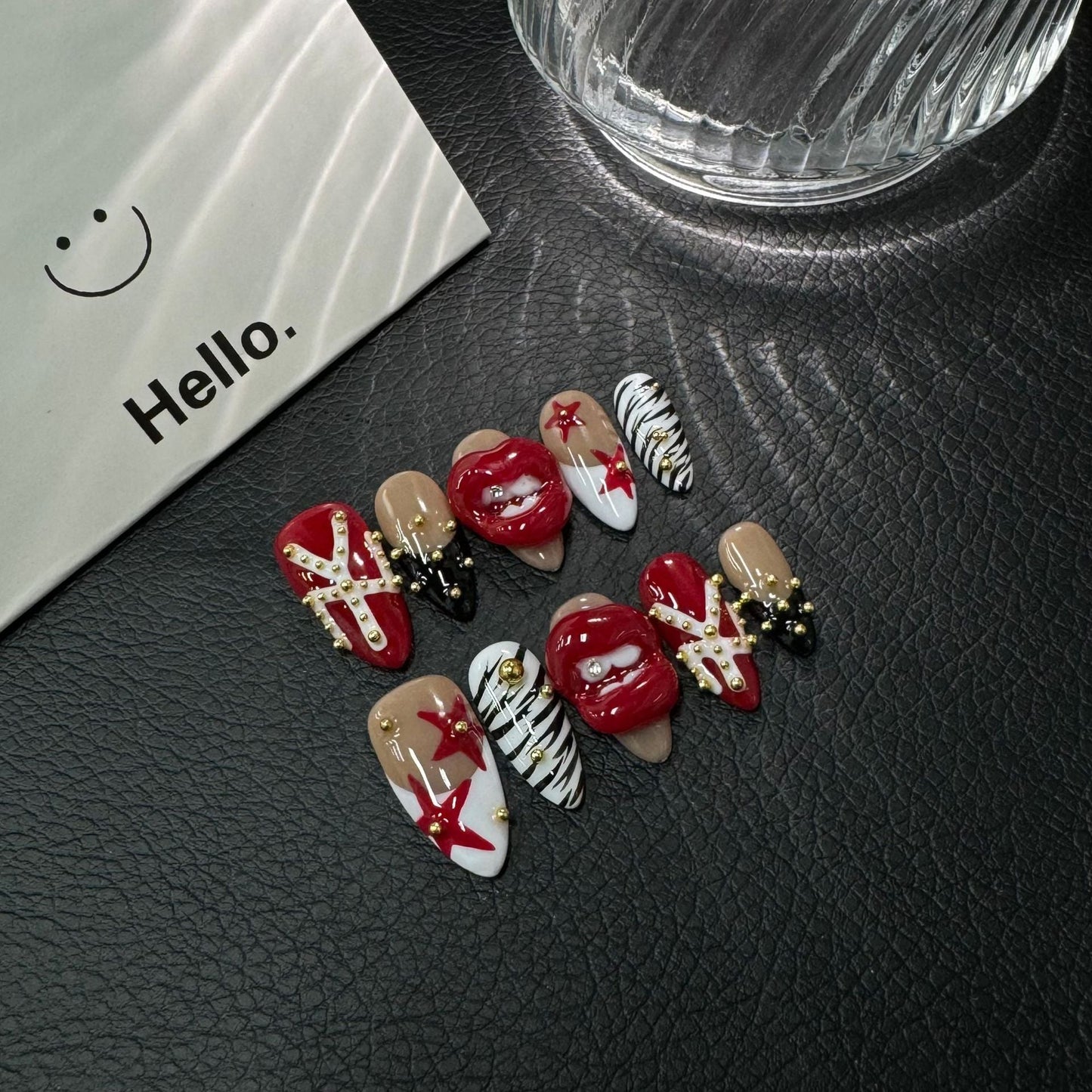 Original Flame Red Lips Pinch Hand Painted Premium Wholesale