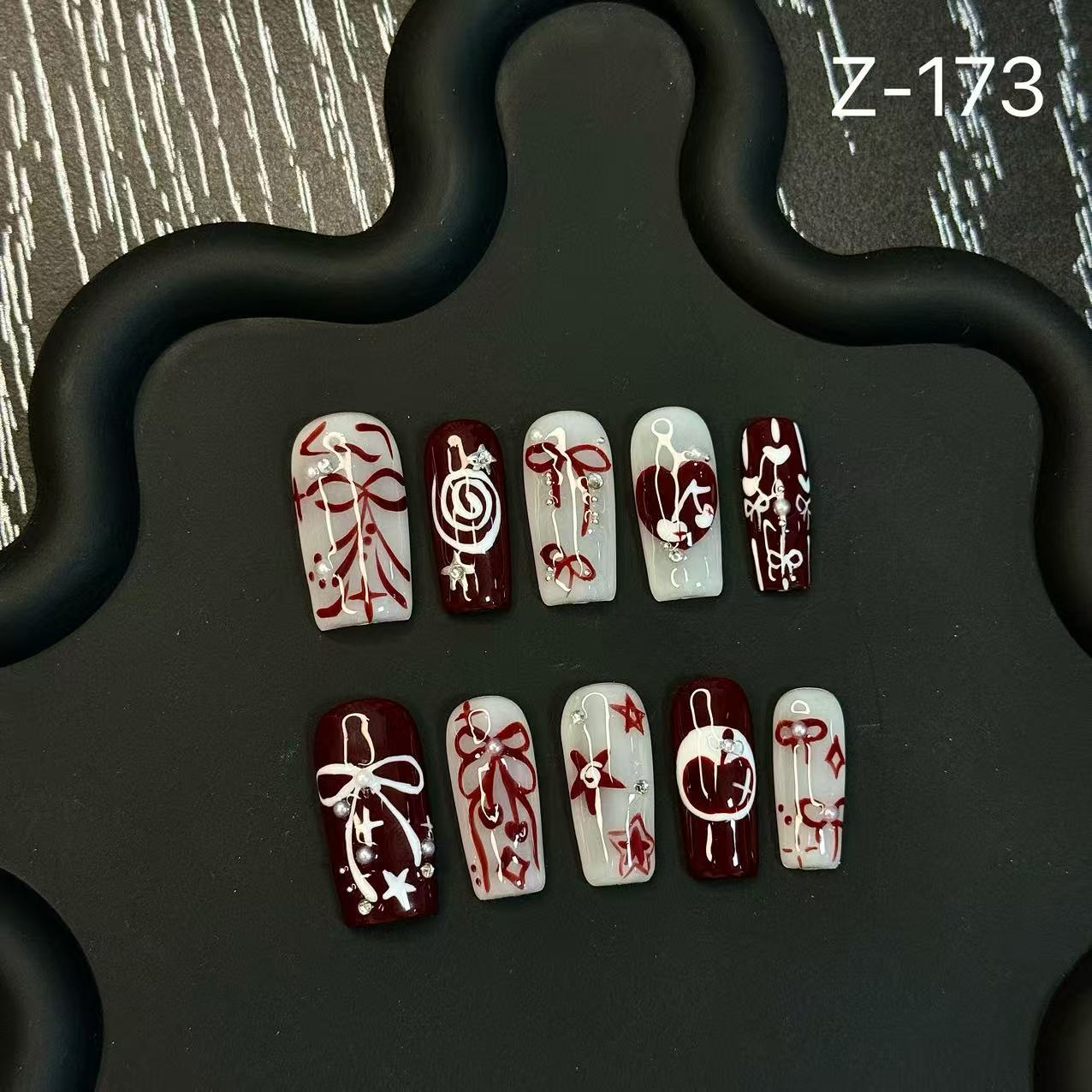 Original Spice Girl Niche Handmade Press on Nails Advanced Whitening Patch Finished Removable