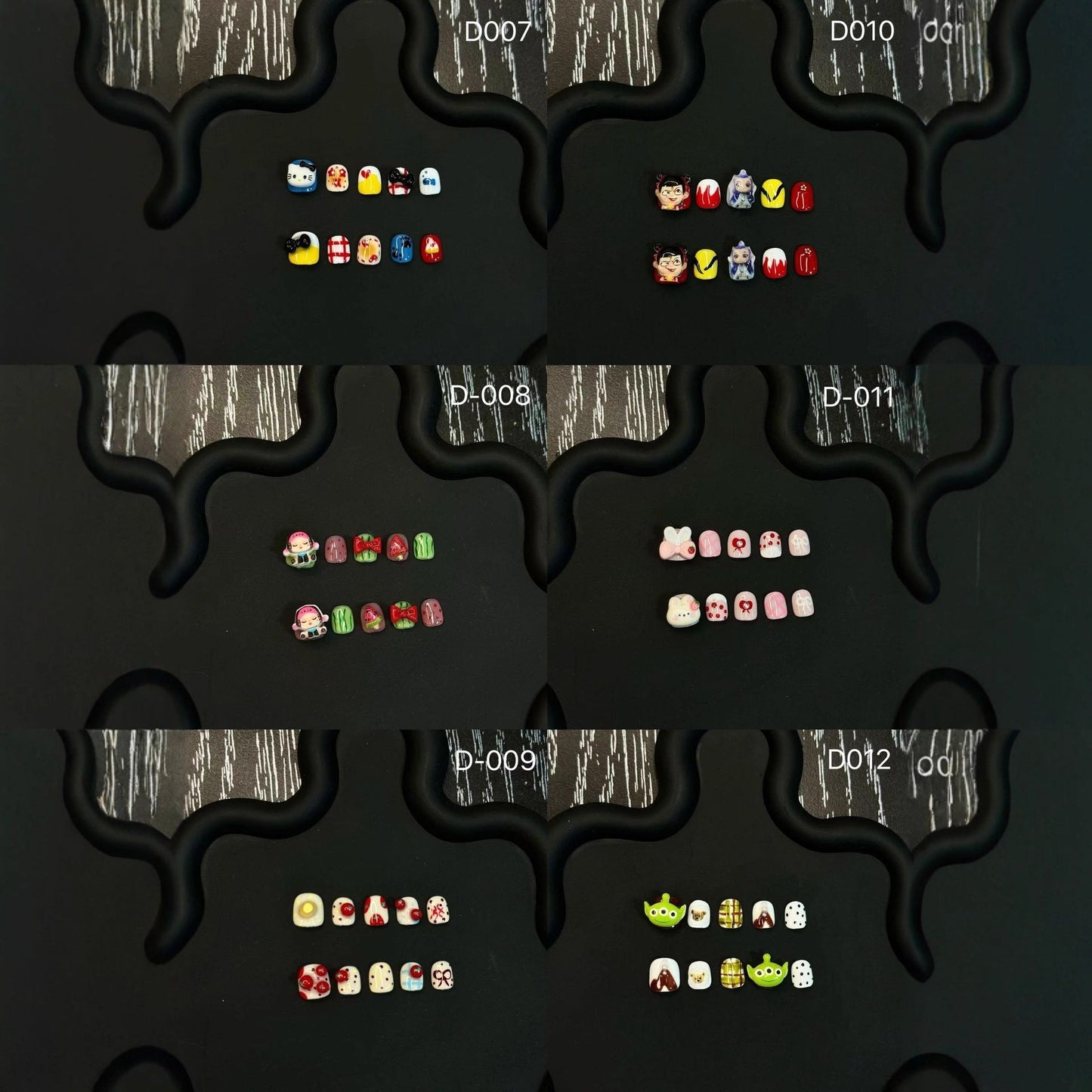 Children's removable stickers 3-10 years old wear Handmade nail patches