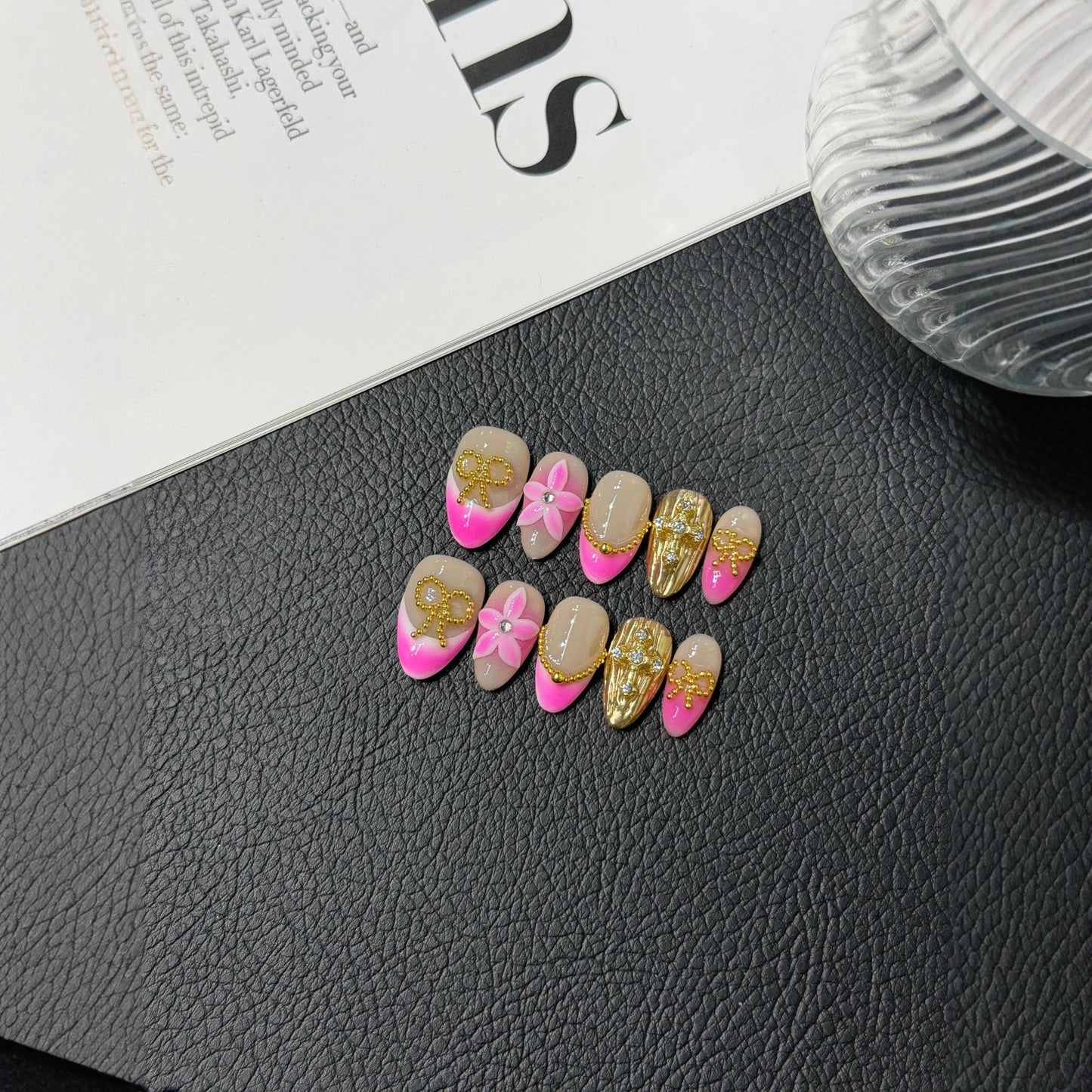 Hot-selling Handcrafted Removable Press on Nails Advanced Sense 3D Engraving