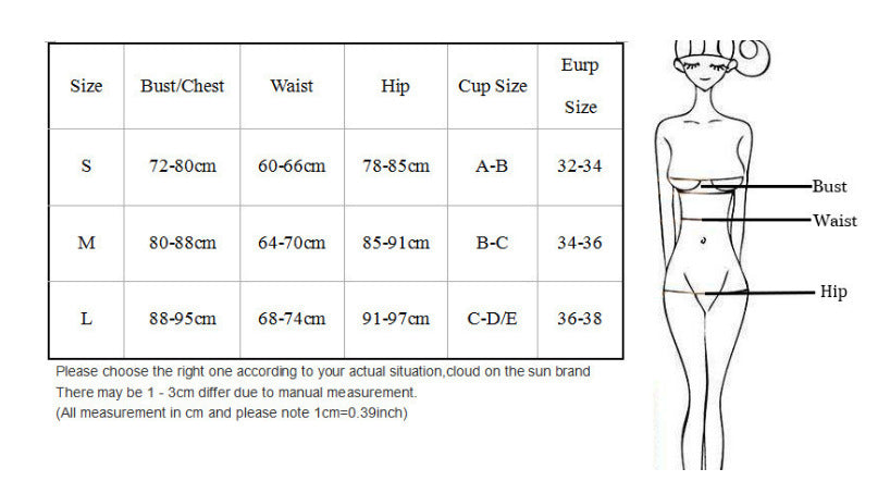 Women's Sexy Solid Color Nylon Two-Piece Swimsuit with Removable Hard Cups Bikini Set