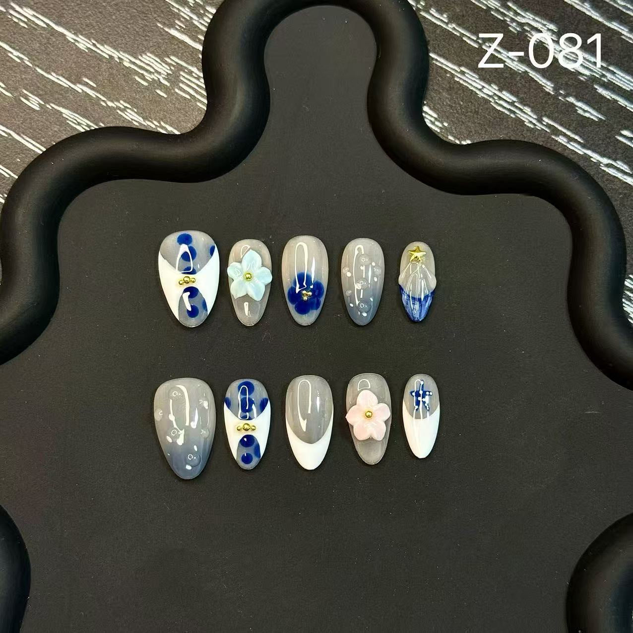 [Engraved short sweet pink Press on Nails can be wholesale.
