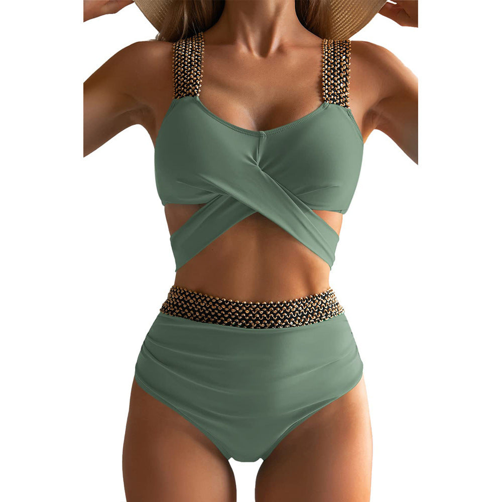 Elastic Bikini Swimsuit for Women Tummy Control Business Product After sales Guarantee