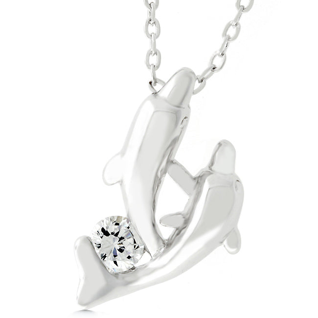 Dual Dolphin Pendant - ThisandThatShoppe