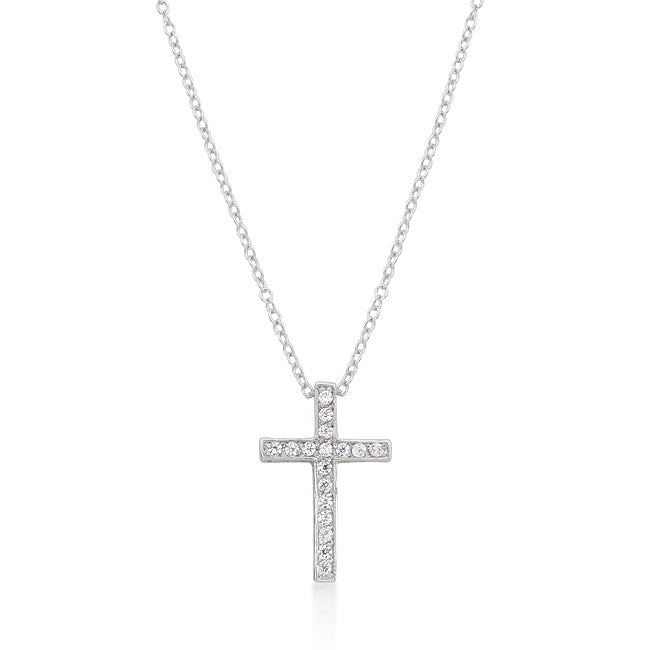 Cubic Zirconia Bling Cross Pendant - ThisandThatShoppe