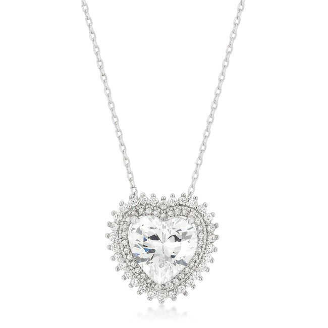 Halo Heart Pendant - ThisandThatShoppe