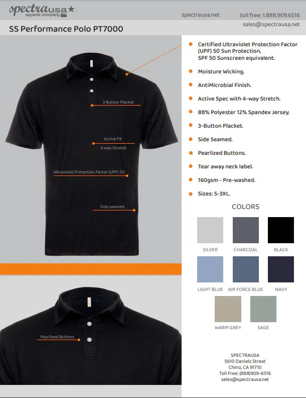 Performance Polo mit UV-Schutz 50