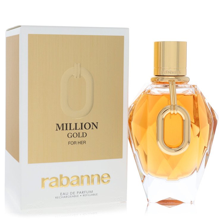 Paco Rabanne Million Gold par Paco Rabanne Eau De Parfum Vaporisateur Rechargeable 85 g pour Femme