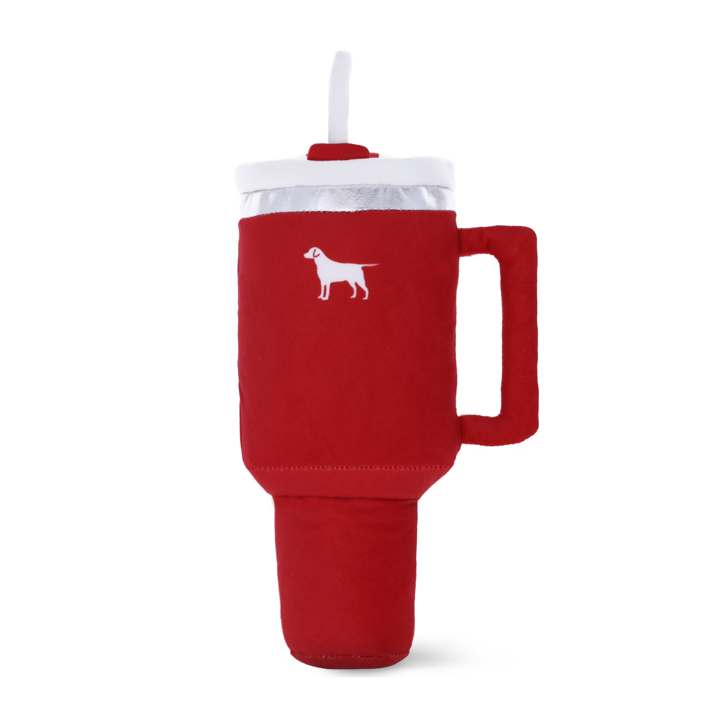 PUPROAR Pup Cup Dog Toy | Cute Squeaky Plush Tumbler Dog Toy