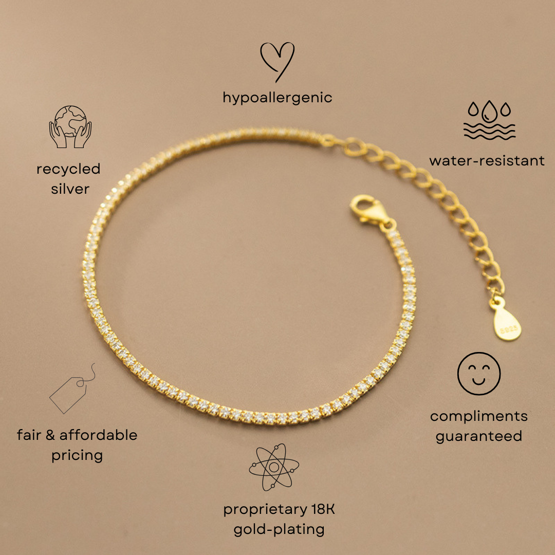 Michelle Tennis Bracelet - ThisandThatShoppe