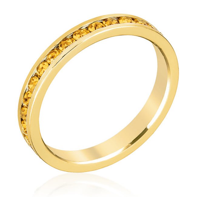 Stylish Stackables Peridot Crystal Ring - ThisandThatShoppe